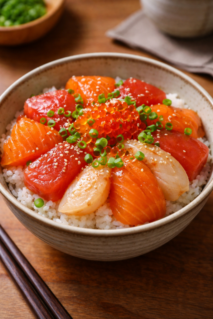 コストコの余った寿司で作った海鮮丼・漬けアレンジレシピ（イメージ画像）
