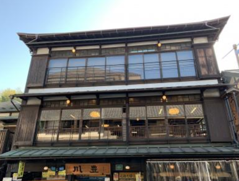 川豊本店の外観(成田山参道)