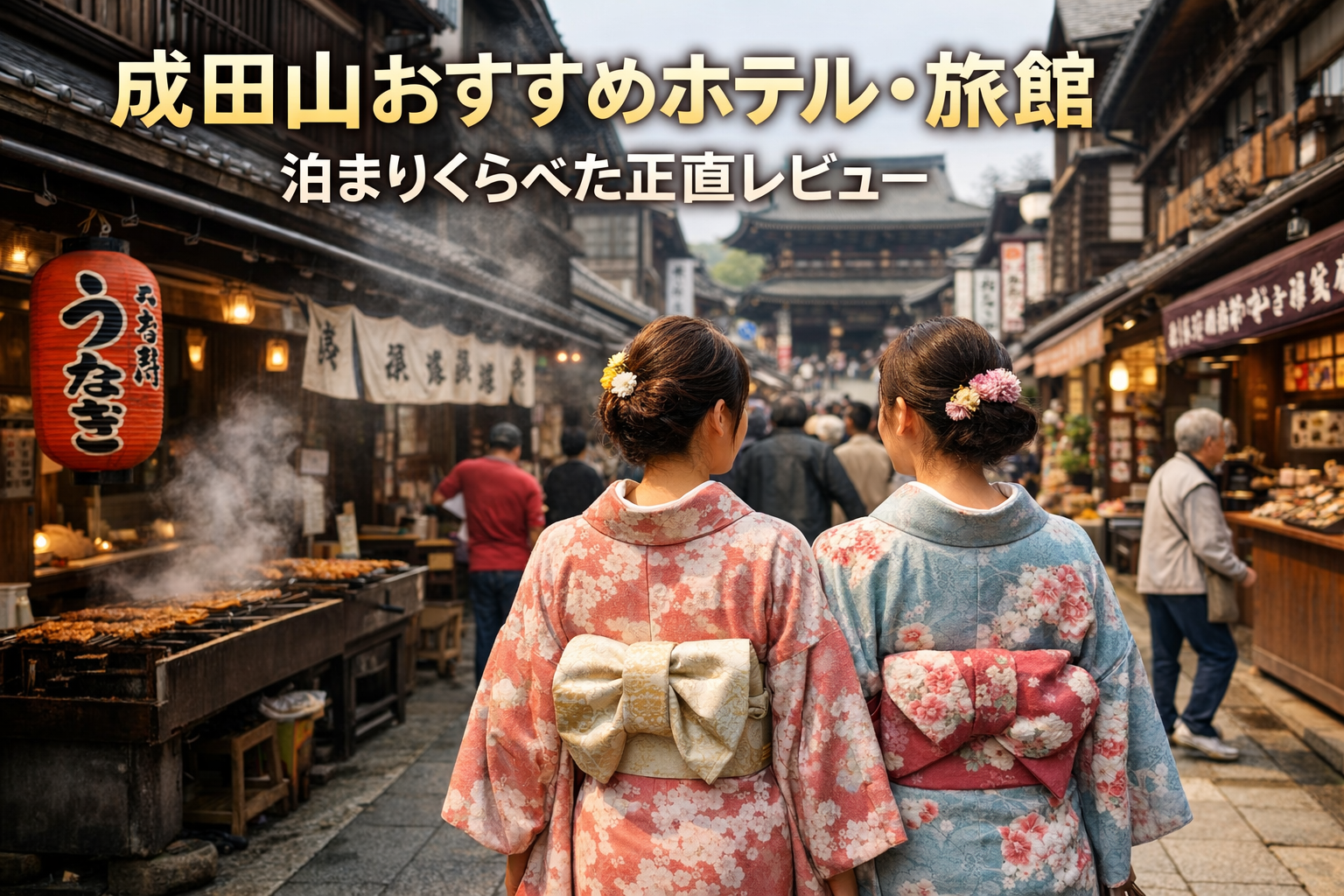 成田山新勝寺の正門前に佇む旅館・若松本店の外観