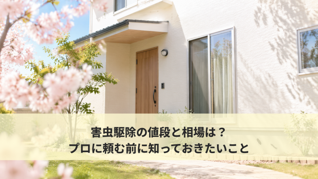 害虫駆除の値段と相場を調べてみた