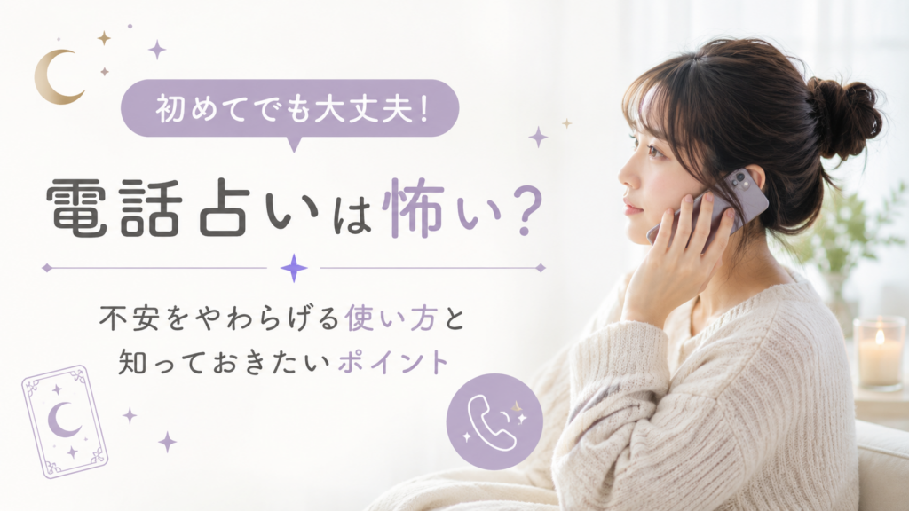 電話占いの使い方を解説する初心者向けイメージ