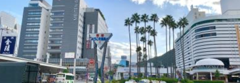 徳島駅前の様子